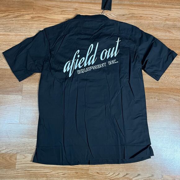 Afield Out Equipment inc. Button Down Black Shirt Men’s Sz M New - Picture 1 of 6